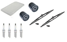 2006-2014 Mazda Miata NGK Spark Plug ILTR6A13G 4Pc + Wipers + Filter Tune Up Kit
