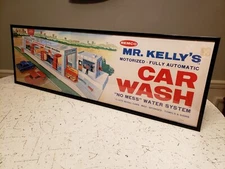 WALL ART DECOR Mr. Kelly's CAR WASH Remco 1963