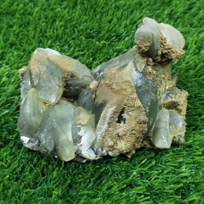 Unique structure and shaped dogtooth calcite cluster from Pakistan, 494 grams