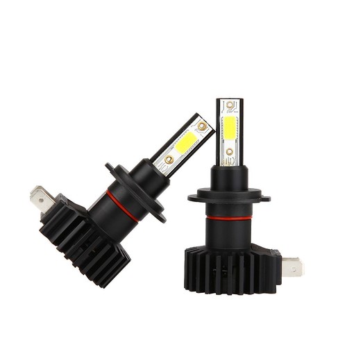 2x H7 LED Headlight Bulbs High Low Beam Conversion Kit Cool White 6000K Fanless - Picture 11 of 12