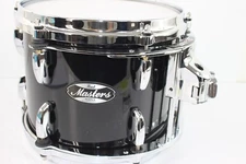 Pearl Master All Maple 6 Ply 10 x 8" Rack Tom Drum, Black NEW #R1032