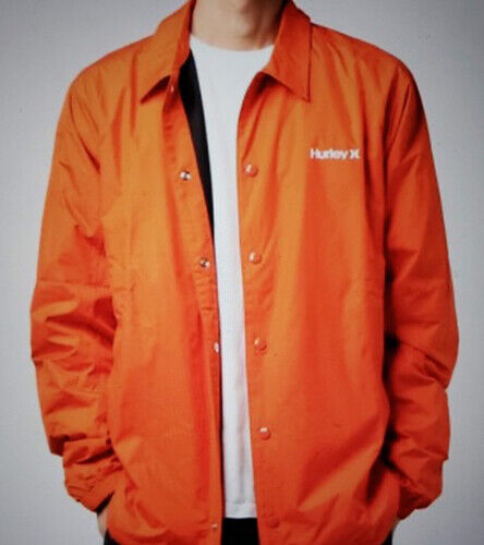 Hurley Coaches Jacket (M) Orange CI2655