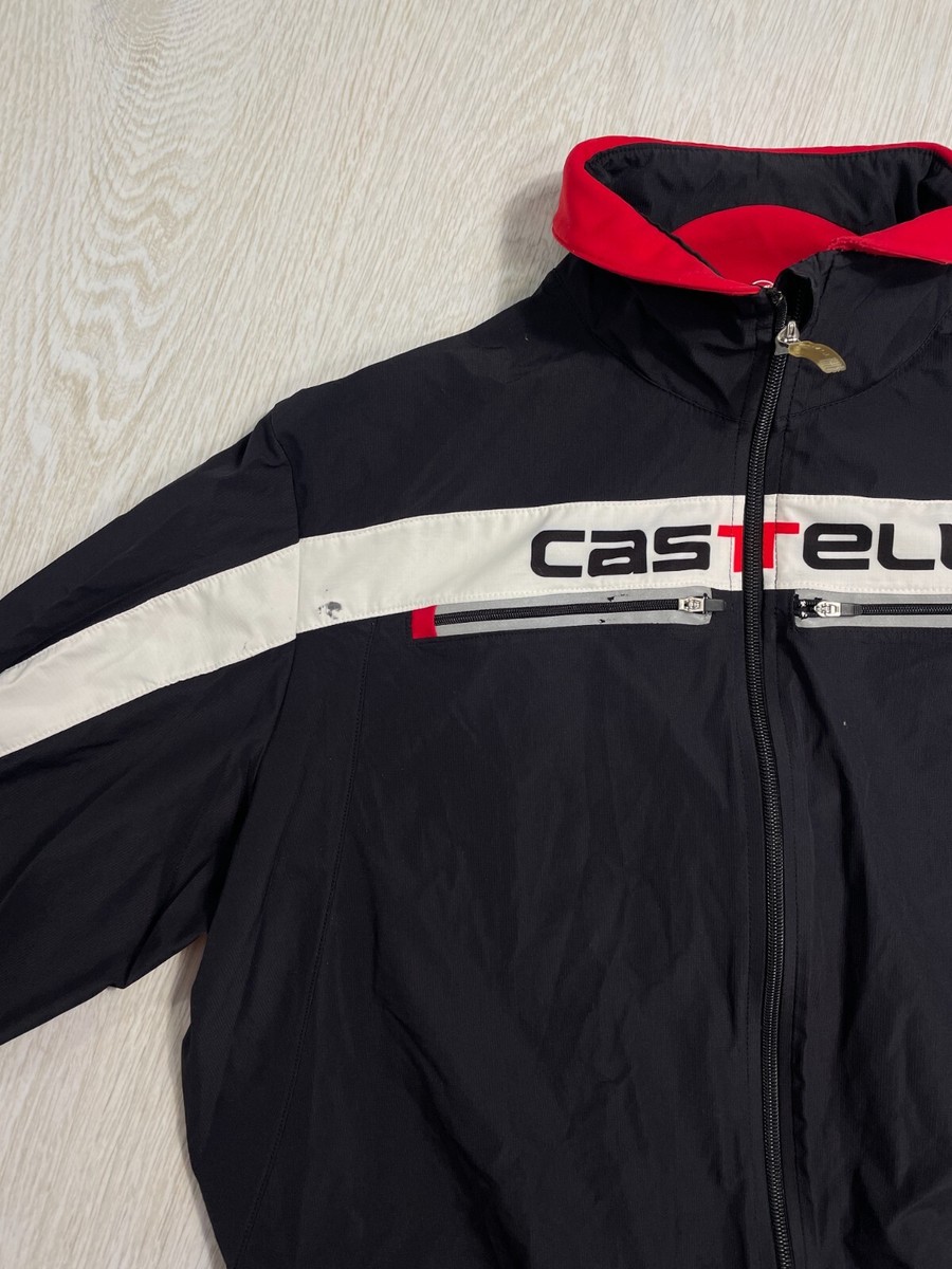 美品　CASTELLI WINDSTOPPER サイクルジャケット CASTELLI】カステリの洗練されたGORE-TEX使用の万能ジャケット