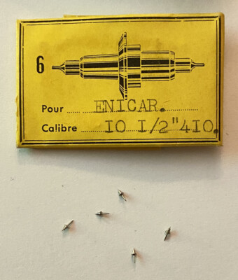 UHRWERK UNRUHWELLE 10 1/2 ENICAR 410 @ ENICAR 410 BALANCE STAFF MOVEMENT