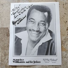 Maurice Williams SIGNED Photo 60s Singer Songwriter Stay The Zodiacs Dirty Dance
