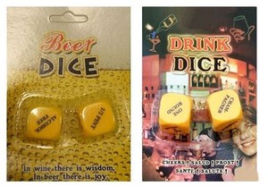 Party Drinking Dice Decider Game Pub Toy Adult Stag Hen SH O5E4 GRL A0D5