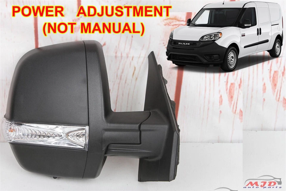 PARA DODGE RAM PROMASTER CITY 2015-2022 ESPELHO DIREITO DO PASSAGEIRO MOTORIZADO - Imagem 2 de 4