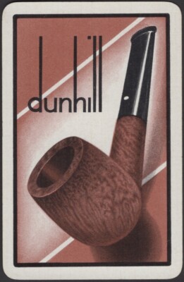 Playing Cards Single Card Old Vintage * DUNHILL PIPE TOBACCO Advertising SMOKING