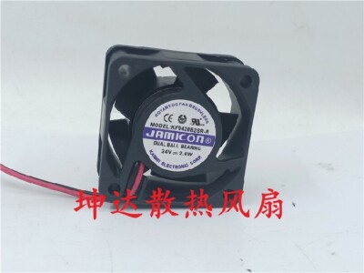 1 PCS  JAMICON Fan KF0420B2SR-R DC24V 2.6W 4020 4CM 2 wire Inverter cooling fan