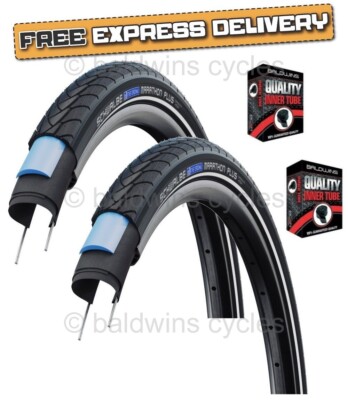 SCHWALBE MARATHON PLUS Puncture Resistant Bike Cycle Tyres Road