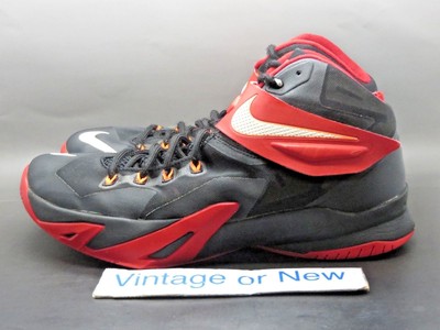 Nike Zoom LeBron Soldier 8 basketball shoes in university red and black Nike LeBron Zoom Soldier 8 Black Varsity Red 653641-016 | eBay main image 2