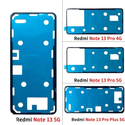 MARKENLOS Redmi Note 13 5G + Pro 4G/5G + Pro+ - Akkudeckel/Backcover Kleber *DE* Xiaomi