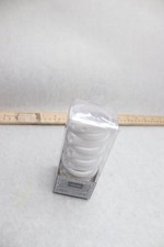  12-Pk J M Home Fashions Shower Curtain Rings Plastic White 5" x 2.5" x .25"