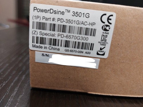 *NEW* HP PoE 1-port Power injector 48v J9407B - Imagen 5 de 5
