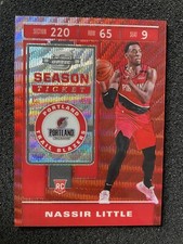 Nassir Little  RC 2019-20 Contenders Optic Tmall  RED WAVE Prizm Ticket