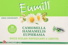 EUMILL Camomilla Hamamelis Euphrasia Collirio Monodose Rinfrescante Lenitivo