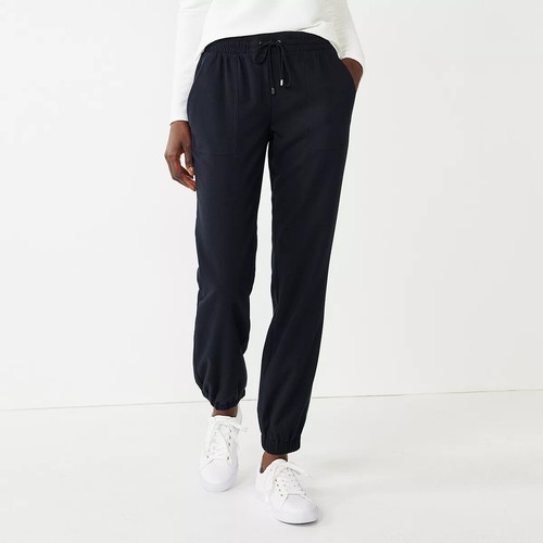 Nine West Black Jogger Tie Wasit Black 