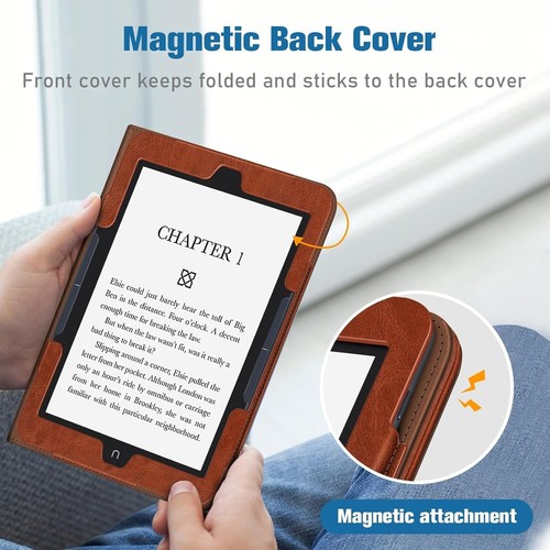 Stand Case für 7,8" Nook GlowLight 4 Plus Tablet (Ausgabe 2023) - Premium PU Lea - Bild 8 von 10
