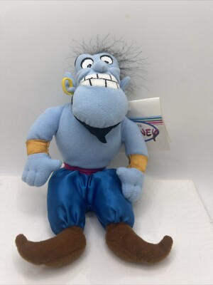The Disney Store Genie Aladdin Mini Bean Bag Plush Doll Toy 8  With Tag