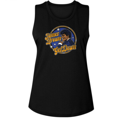 James Brown The Godfather Of Soul Get Down Women's Muscle Tank T Shirt