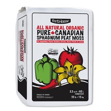 Natural Organic Pure Canadian Sphagnum Peat Moss 2.2 cu ft OMRI Gardens Plants