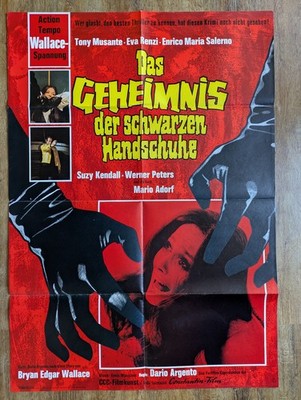 Das Geheimnis der schwarzen Handschuhe / EA-A1-Plakat 1970 / B.E. Wallace