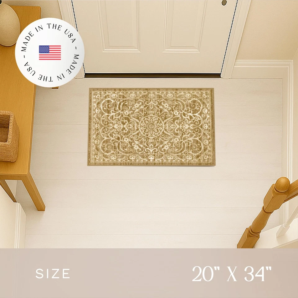 Pelham Transitional Area Rugs - Made in USA - Washable, Non Slip, Indoor Carp... - Image 3 of 4