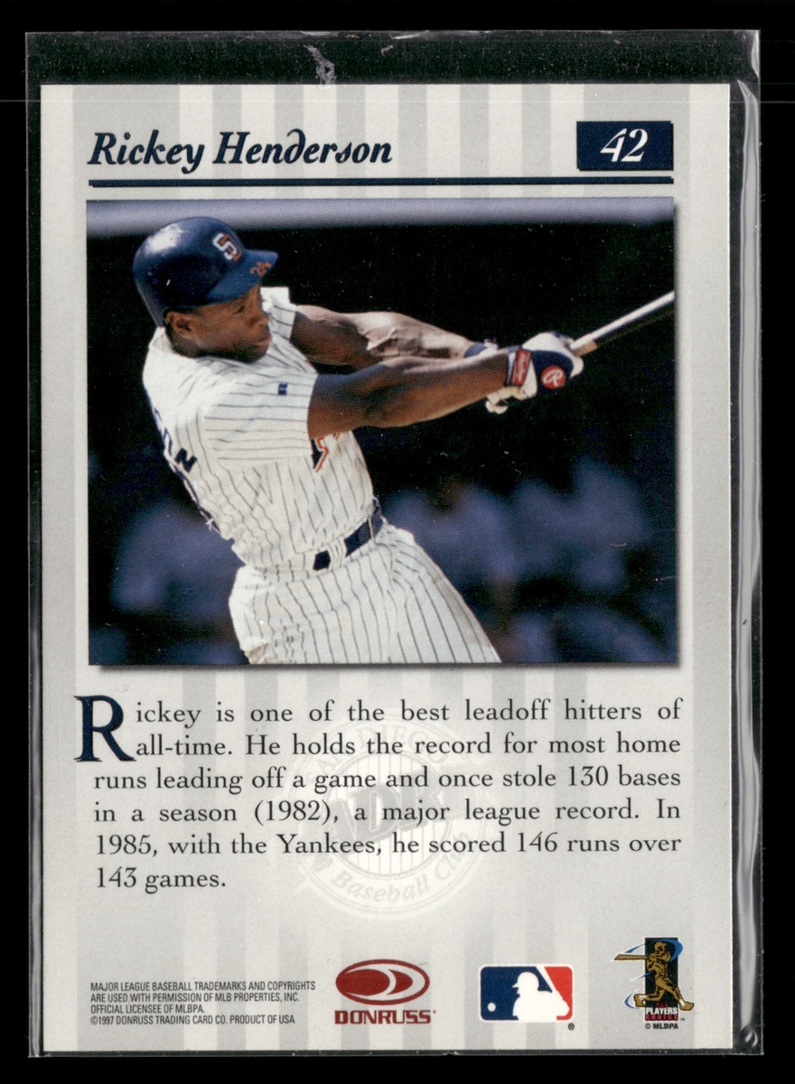 1997 Donruss Studio Baseball Card #42 Rickey Henderson | eBay