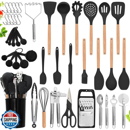 Home Hero 44 Pcs Silicone Kitchen Utensils Set - Picture 1 of 5