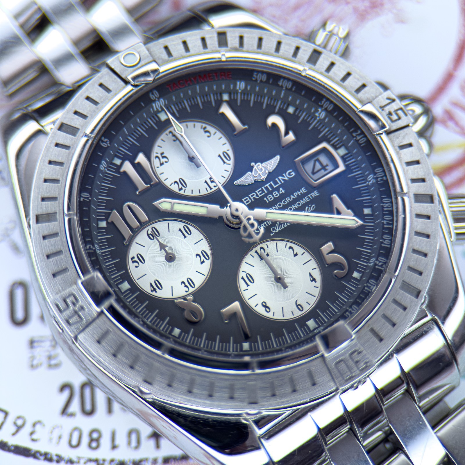 Breitling Chronomat Evolution 43mm Chronograph Bo… - image 5