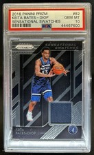 2018-19 Panini Prizm Keita Bates-Diop Sensational Jersey RC #82 PSA 10 GEM MINT