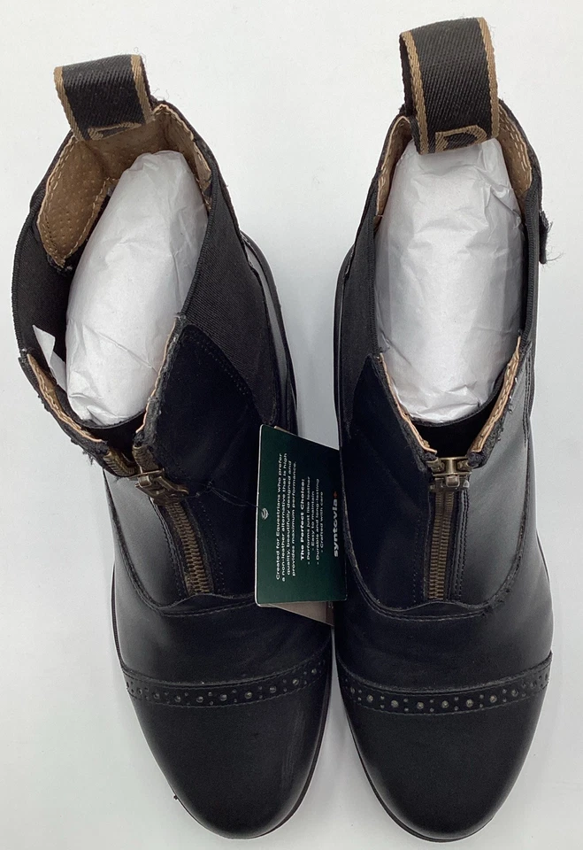 Женские повседневные/верховые сапоги Dublin на молнии для паддока черные 9 M - Изображение 3 из 4