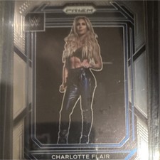 Panini Prizm WWE Charlotte Flair #123 2023 Base Set Wrestling Trading Card