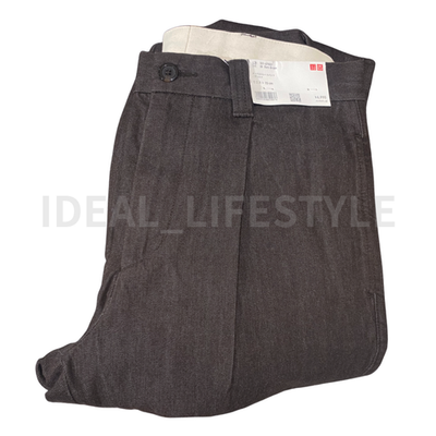 UNIQLO :C Pleated Straight Pants Denim 70-91 Straight Loose Men