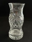 GORGEOUS! VINTAGE WATERFORD CRYSTAL 2 PIECE HURRICANE FAIRY LAMP VOTIVE IRELAND