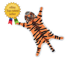 Tiger Printed Rug/Mat for Bathroom, Faux Tiger Non-Slip Door Mat Area Rug Absorb