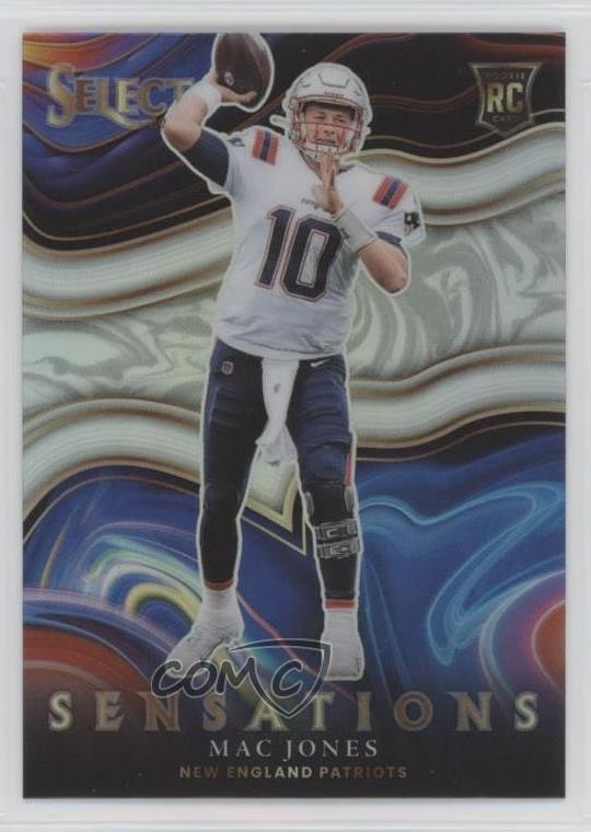 2021 Panini Select Sensations Silver Prizm Mac Jones #SEN-10 Rookie RC 01lu