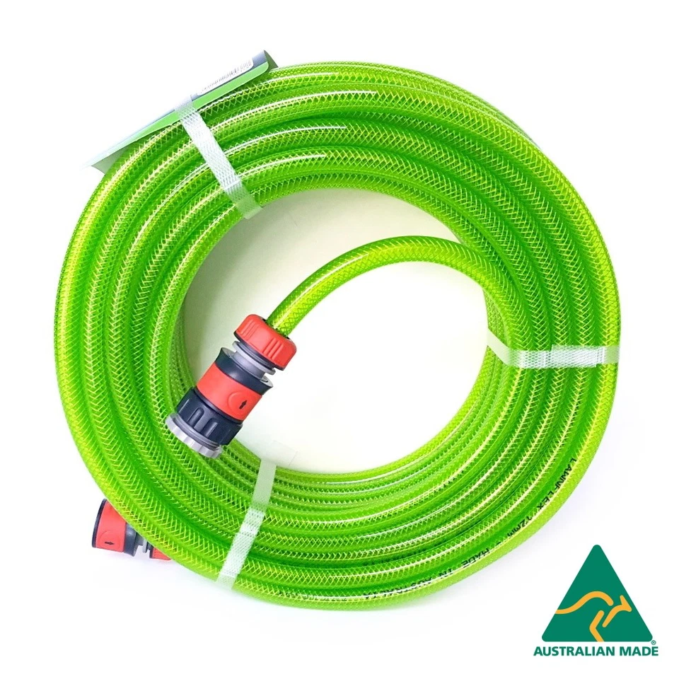 19 mm Fitted High Visibility Garden Hose: AS2620-1, 8 Year Warranty, 20-30 m DD
