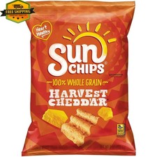 Sun Chips Multigrain Snacks, 7 oz, Cheddar Cheese, 100 Whole Grains