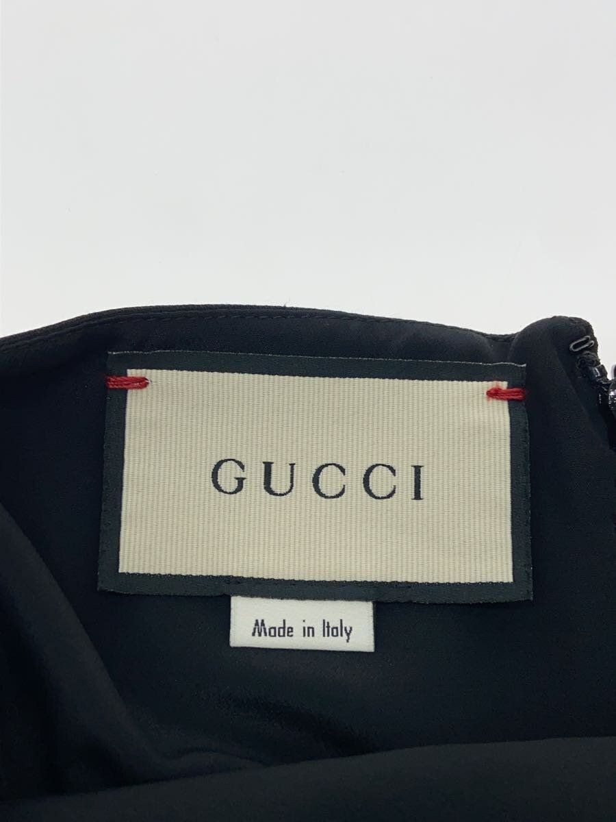 GUCCI◆L/キャミソール/38/シルク/BLK/無地/CA37394 CA14157 CA84937 GUCCI sleeveless cut and sew L camisole 38 silk Black plain