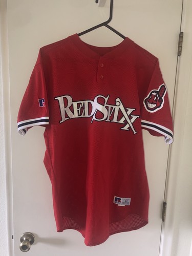 Vintage Russell Red Stixx Minor League Baseball Columbus Trikot 44 Colombino #20