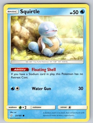 Squirtle 22/181 Common Team Up Pokemon Near Mint