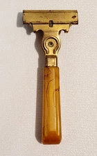VTG 1935-1945 SCHICK DELUXE MODEL INJECTOR SAFETY RAZOR W/BAKELITE HANDLE