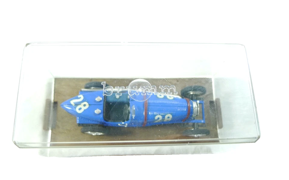 IDEA REGALO MODELLINO VINTAGE AUTO D'EPOCA BUGATTI  59 1933  HP 230 BRUMM 1/43 - Immagine 3 di 4