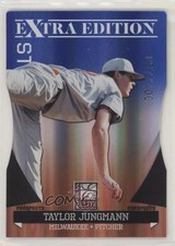 2011 Donruss Elite Extra Edition Blue Status Die-Cut 57/100 Taylor Jungmann sh7