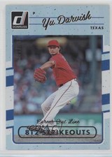2017 Panini Donruss Stat Line Career /500 Yu Darvish #194 02v3