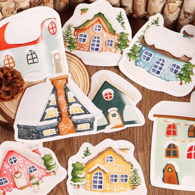 Weihnachtliche Karten Set Briefpapier Umschläge Aufkleber Dekorationen Papier
