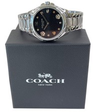 Orologio Coach New York 14504024 Acciaio Inox Donna Argento Greyson Quadrante Nero