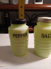 vintage jadeite salt and pepper shakers — photo 6