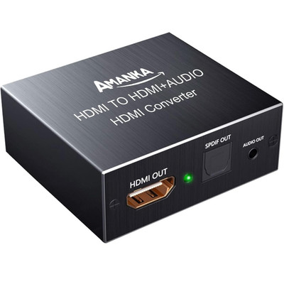 HDMI Audio Extractor Konverter 4K HDMI zu Optical/Toslink 3,5mm Stereo Adapter